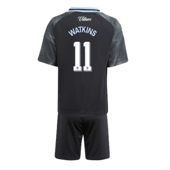 Billige Fotballdrakt Aston Villa Ollie Watkins #11 Replika Bortedraktsett Barn 2025-26 Kortermet (med bukser)